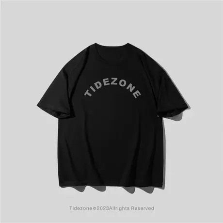 Ohlyah国潮原创设计TZ印花简约logo短袖男女夏款宽松圆领休闲t恤图片