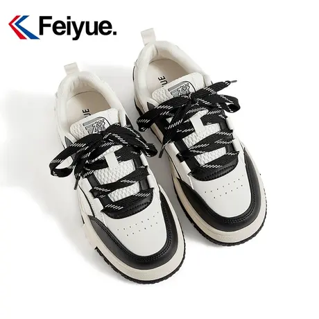feiyue/飞跃厚底增高板鞋女鞋2024春季新款时尚百搭透气休闲鞋967商品大图