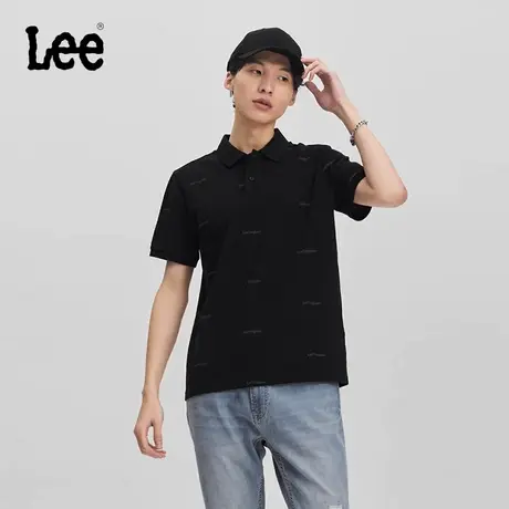 Lee商场同款24早春新品标准版Logo男短袖polo衫休闲LMT007473203图片