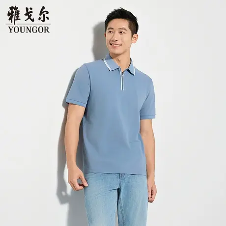 【商场同款】雅戈尔男士短袖POLO夏季新款官方商务休闲短袖T恤男图片