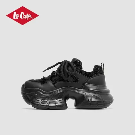 Lee Cooper2024秋冬新款老爹鞋女厚底增高时尚休闲鞋加绒保暖女鞋商品大图