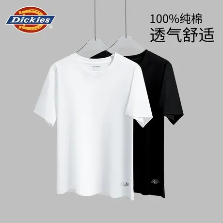 Dickies全棉打底短袖男士t恤纯棉2025新款夏季潮牌透气青少年男款商品大图