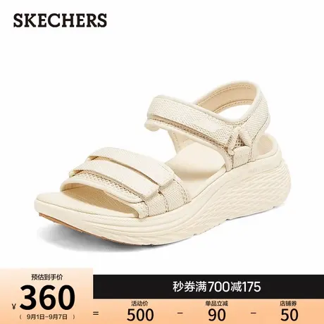 Skechers斯凯奇女款凉鞋 全黑色自然色橄榄绿茱萸粉 网布鞋面 GO商品大图