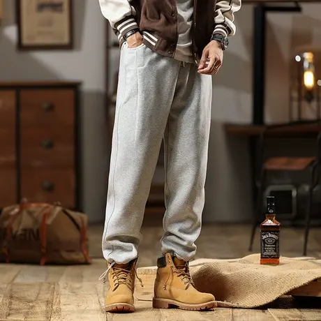 潮流裤子男款工装裤时尚百搭男士休闲裤潮流直筒潮流宽松大码裤子商品大图