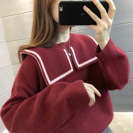 毛衣女装2024年新款春秋季女士春款春装宽松外穿上衣打底衫洋气潮图片