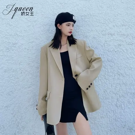 西装外套女秋季复古时尚高级感气质宽松显瘦休闲洋气炸街小西服潮商品大图