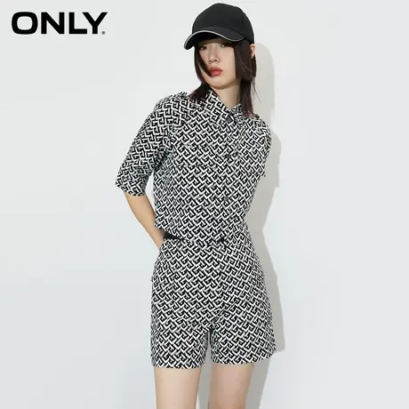 ONLY奥莱夏季时尚收腰显瘦阔腿休闲短裤套装女商品大图