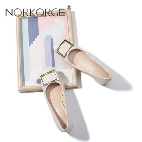 温柔白时装单鞋商品大图