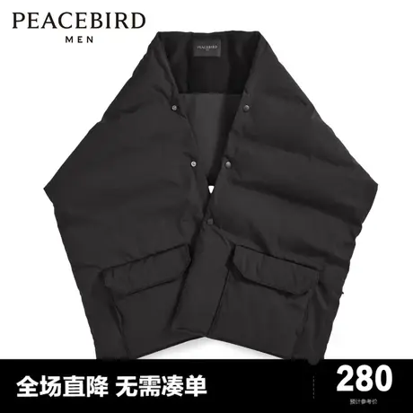 太平鸟男装 新款潮酷机能设计感围巾围脖 B2BC4Z01商品大图
