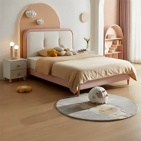 全友家居现代简约儿童床卧室儿童房男孩女孩1.5米单人床105290图片