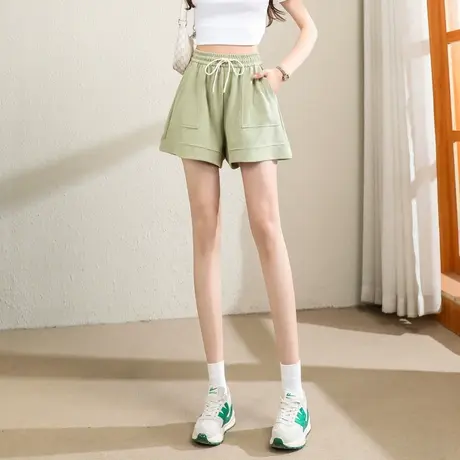 时尚气质休闲风短裤女士2023年夏季新款自然腰设计感小众裤子商品大图