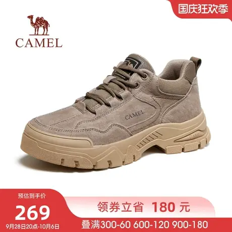 骆驼2023秋季新款复古舒透防撞耐穿耐磨抓地厚底休闲工装鞋男商品大图