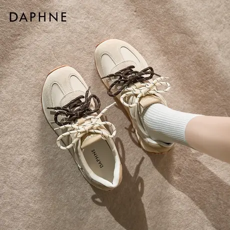 达芙妮芭蕾德训鞋女2025新款春夏休闲厚底女鞋增高运动鞋子老爹鞋图片