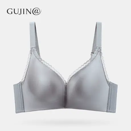 古今@文胸女小胸聚拢收副乳防下垂轻奢蕾丝绸缎调整型无钢圈文胸图片