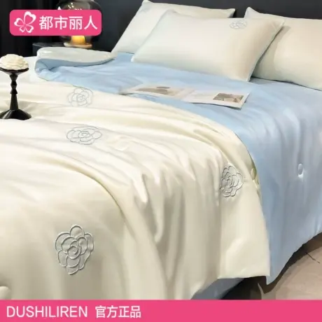 夏季凉感冰丝夏凉被床上四件套2025新款床单被套三件套床品床笠款商品大图