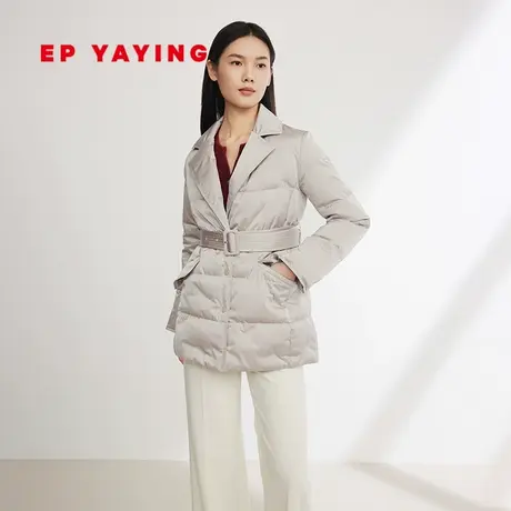 EP YAYING雅莹女装 白鹅绒收腰商务西装羽绒服 2023秋冬新款Y128A图片