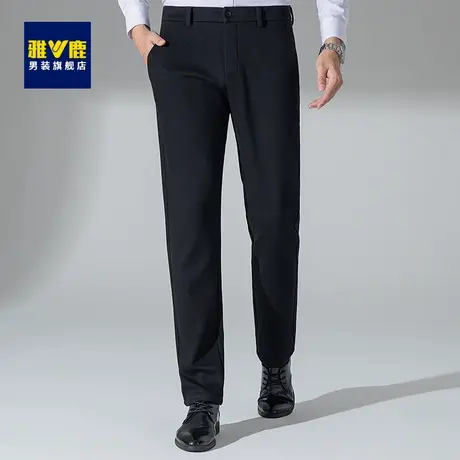 【3A抗菌】雅鹿男士商务休闲西裤加厚保暖冬季厚款中年爸爸长裤子商品大图