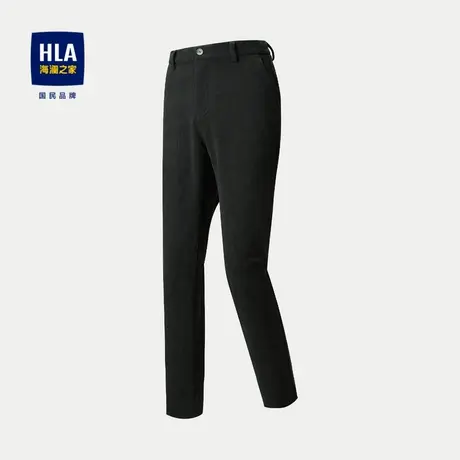 HLA/海澜之家灯芯绒休闲裤23秋季新款中腰直筒柔软保暖纯色裤子男商品大图