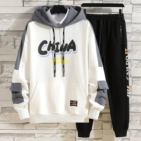 12岁中大童秋季卫衣套装13青少年运动14初中学生15男孩两件套潮流商品大图