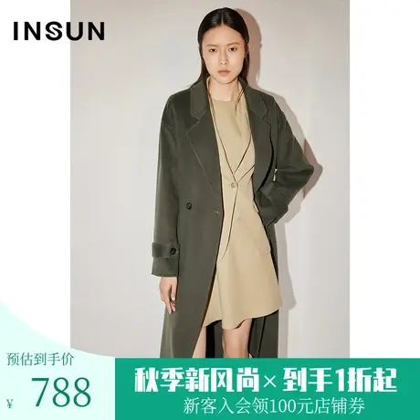 【奥莱专享】恩裳COVER冬季2022潮流法式时髦感显高羊毛毛呢外套商品大图