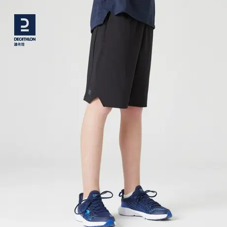 迪卡侬亲子短裤夏季男孩七分休闲速干运动裤新款宽松体育课KIDC图片