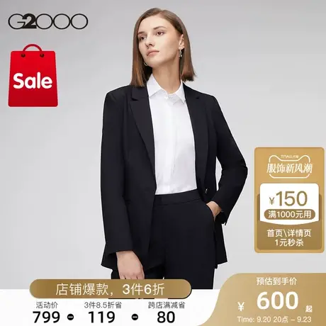 G2000女装冬季羊毛混纺多面弹性休闲单西西装商品大图