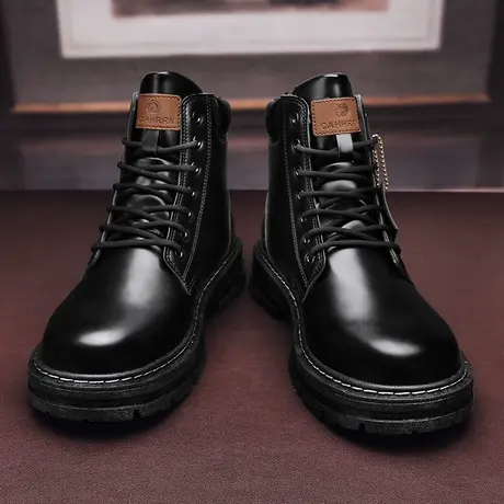 雨鞋男款时尚钓鱼水鞋厨房鞋防滑厨师专用中筒劳保雨靴男士防水鞋商品大图