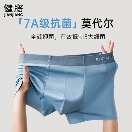 健将男士内裤莫代尔冰丝高档四角短裤青少年男生平角裤头2025新款商品大图