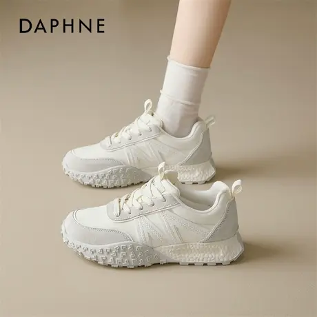 达芙妮厚底老爹鞋女2025春夏新款轻便运动德训鞋休闲百搭小白鞋子商品大图
