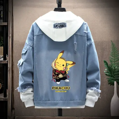 14秋季牛仔夹克套装男孩13初中学生外套15岁青少年帅气大童男装16商品大图