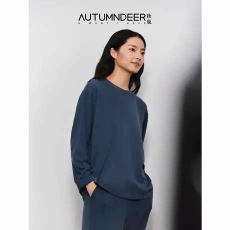 【新品】秋鹿秋季超柔软保暖睡衣女款德绒休闲套装男商品大图
