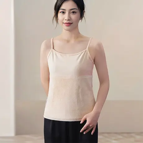 腹部加绒护肚暖胃吊带背心女老年人内搭保暖肚兜商品大图