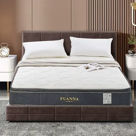 【线下同款】富安娜床垫3cm加厚乳胶床垫适中偏软席梦思弹簧床垫图片