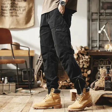 多色可选男装时尚百搭复古日系工装裤男时尚宽松男士休闲裤潮流男商品大图