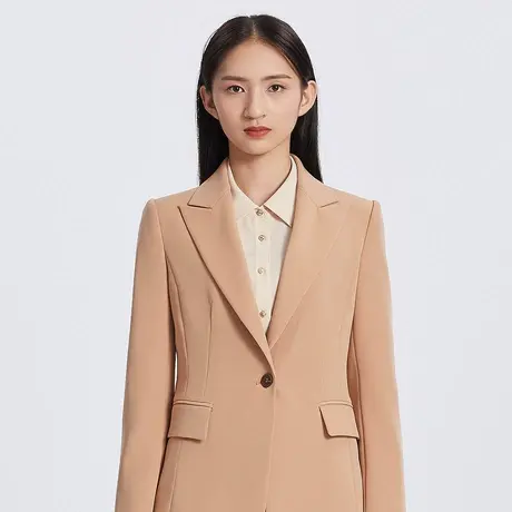 LANCY/朗姿 简约通勤风一粒扣女式西装外套线下商场同款图片