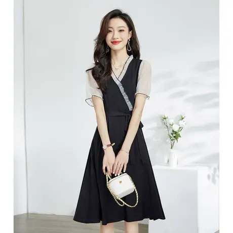 冰洁夏季女士长裙连衣裙气质显瘦裙子图片