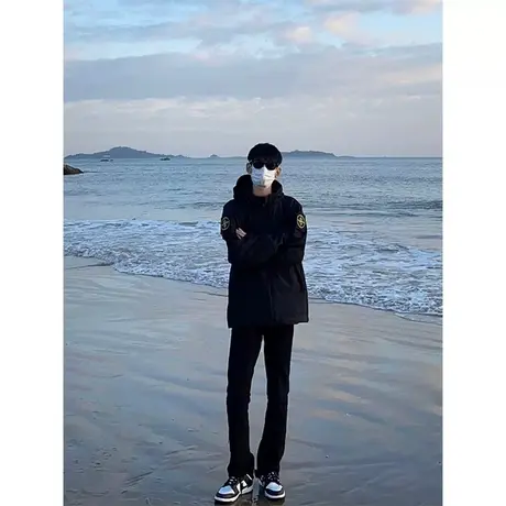 冲锋衣工装外套男防风夹克春秋潮牌宽松美式机能休闲情侣痞帅百搭商品大图