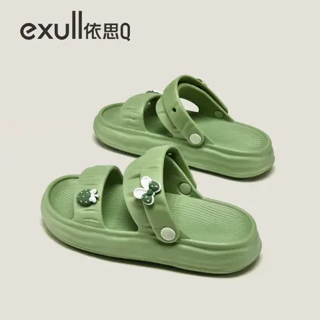 exull/依思Q凉鞋女夏季外穿2023年新款拖鞋一脚蹬平底运动仙女风图片