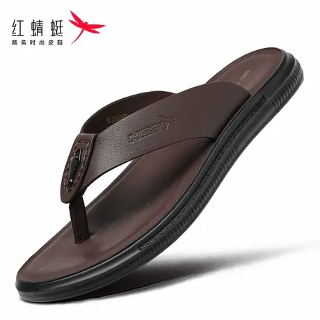 红蜻蜓夏季男士人字拖拖鞋男外穿防滑防臭夹脚凉拖鞋户外防滑开车商品大图