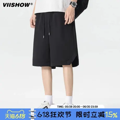 VIISHOW男士运动短裤男篮球美式夏季薄款男裤2025新款中裤五分裤商品大图
