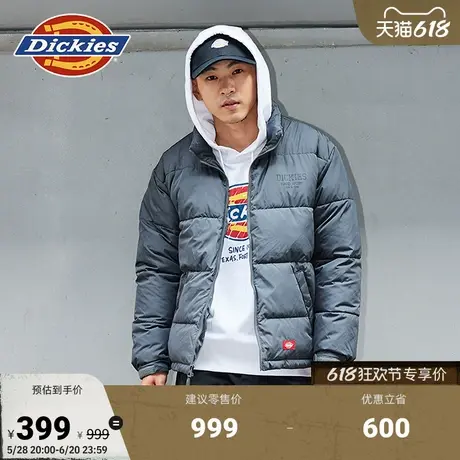 Dickies 秋冬胸前印花宽松棉服 立领保暖外套 男女情侣图片