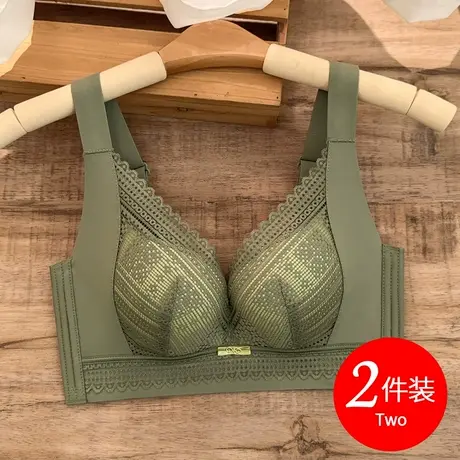 大码胸罩无钢圈内衣女大胸文胸薄款0.3cm聚拢防下垂侧收副乳上托商品大图