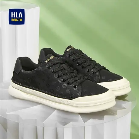HLA/海澜之家男鞋新款春季时尚舒适透气布鞋男休闲百搭轻便帆布鞋商品大图
