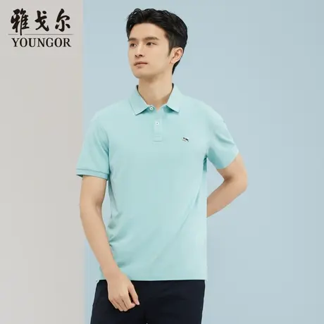 雅戈尔奥莱 商场同款男士官方正品商务休闲新款男士短袖T恤图片