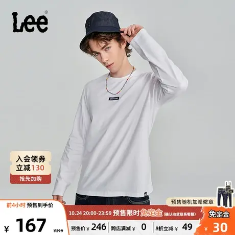 LeeXLINE23秋冬新品标准版多色男长袖T恤打底衫潮LMT0070913RX图片