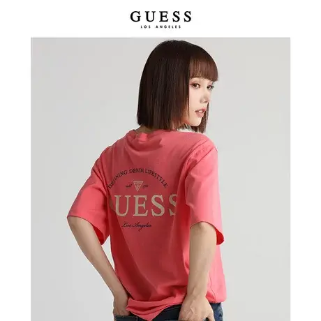 GUESS男女同款T恤多巴胺情侣港风百搭T恤-MM2K8490商品大图