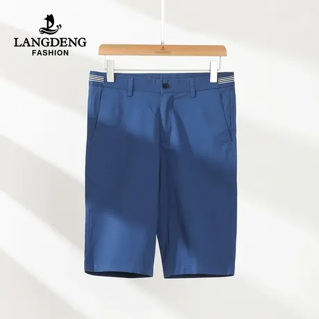 浪登2023夏季薄款短裤透气亲肤时尚百搭直筒裤五分裤中青年裤衩商品大图