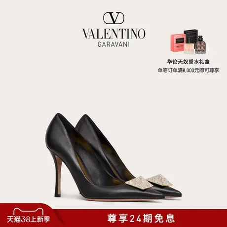 【24期免息】华伦天奴VALENTINO女士 ONE STUD 仿水晶装饰高跟鞋商品大图