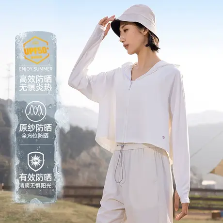 防晒衣女夏季2023新款防晒衫冰丝防紫外线短外套轻薄款透气防晒服商品大图
