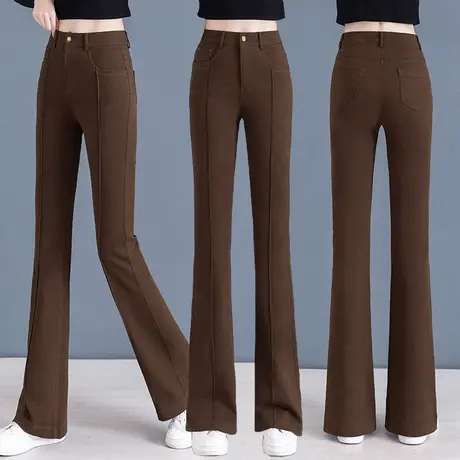 秋季微喇牛仔裤女高腰显瘦喇叭裤2023年新款时尚高街马蹄裤ins潮商品大图